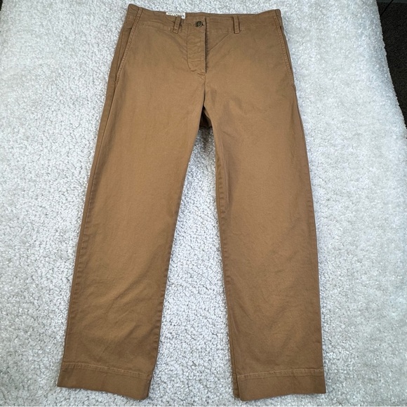 Nili Lotan Tomboy Pant. Button Fly. Brown. Size 4 - Picture 2 of 16